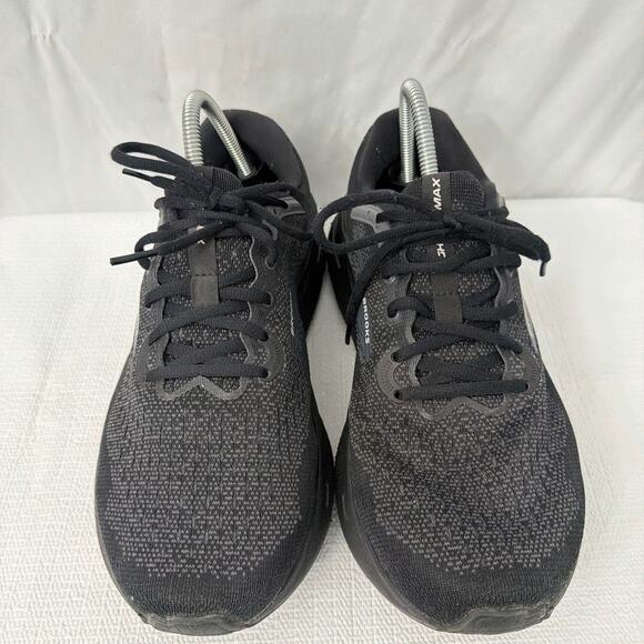 Brooks Ghost Max Shoes Womens Size 10 EE 2E Extra Wide Black Running - Picture 3 of 10